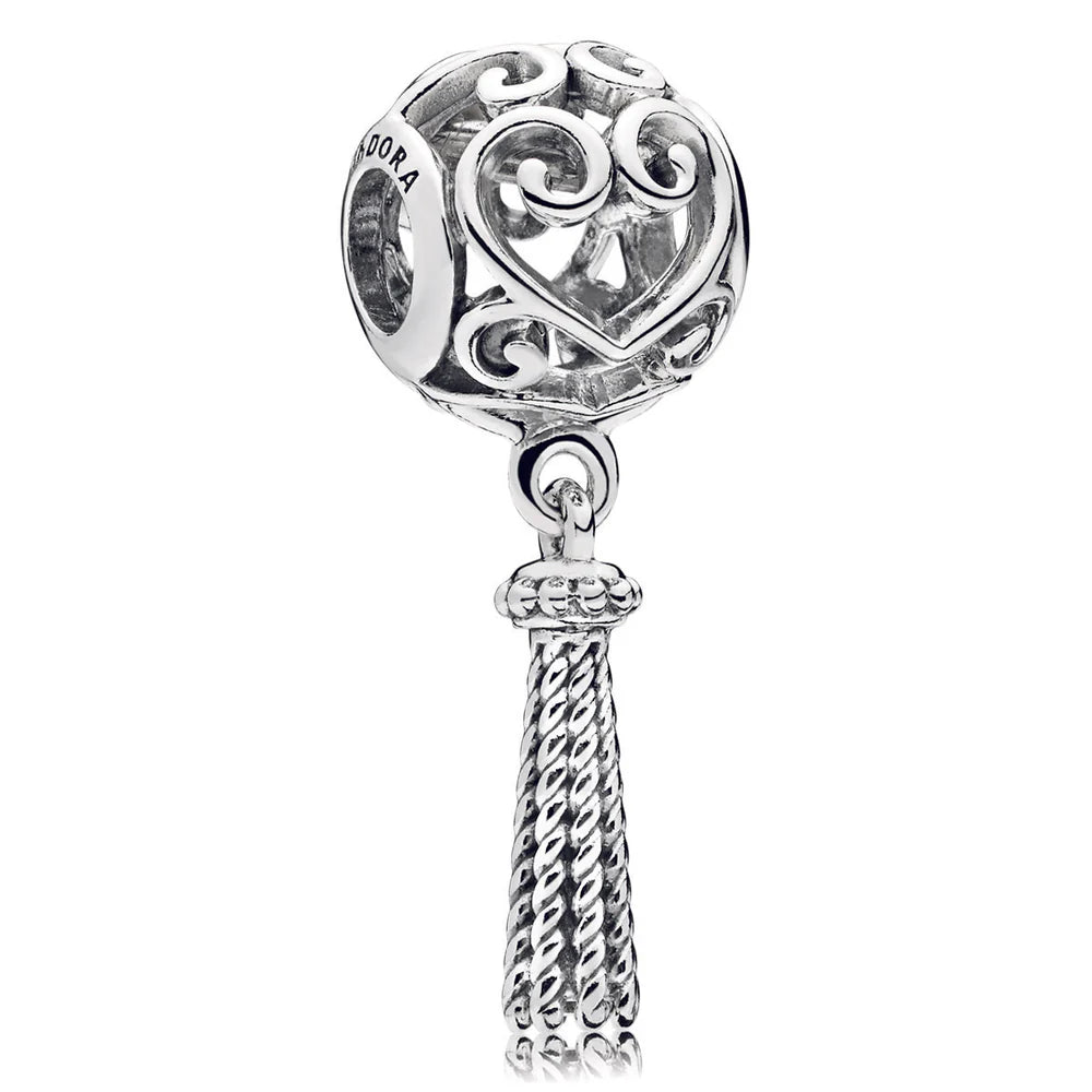Enchanted Heart Tassel Charm