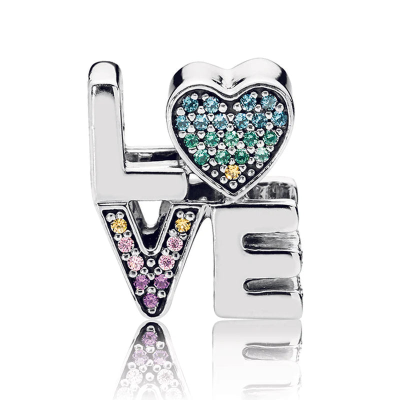 Rainbow LOVE Charm