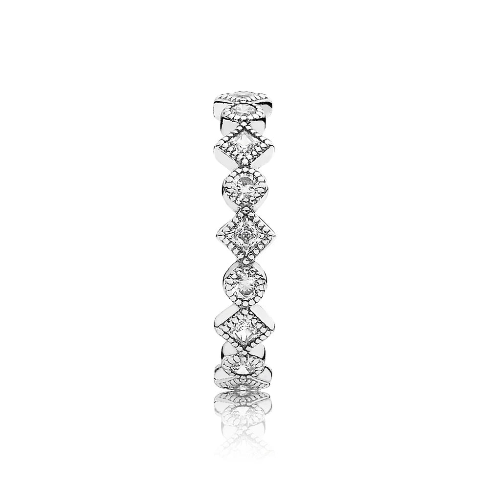 Alluring Brilliant Princess Ring with Zirconia