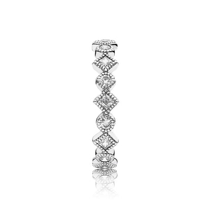 Alluring Brilliant Princess Ring with Zirconia