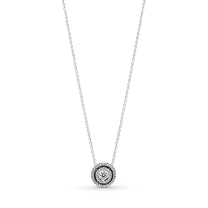Sparkling Double Halo Necklace