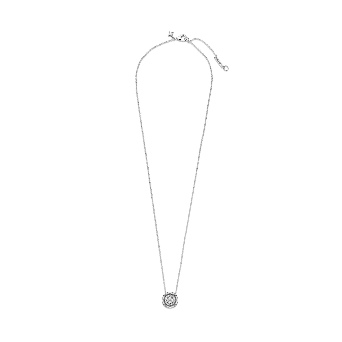 Sparkling Double Halo Necklace