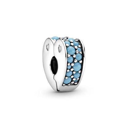 Arc of Love Clip with Blue Crystal