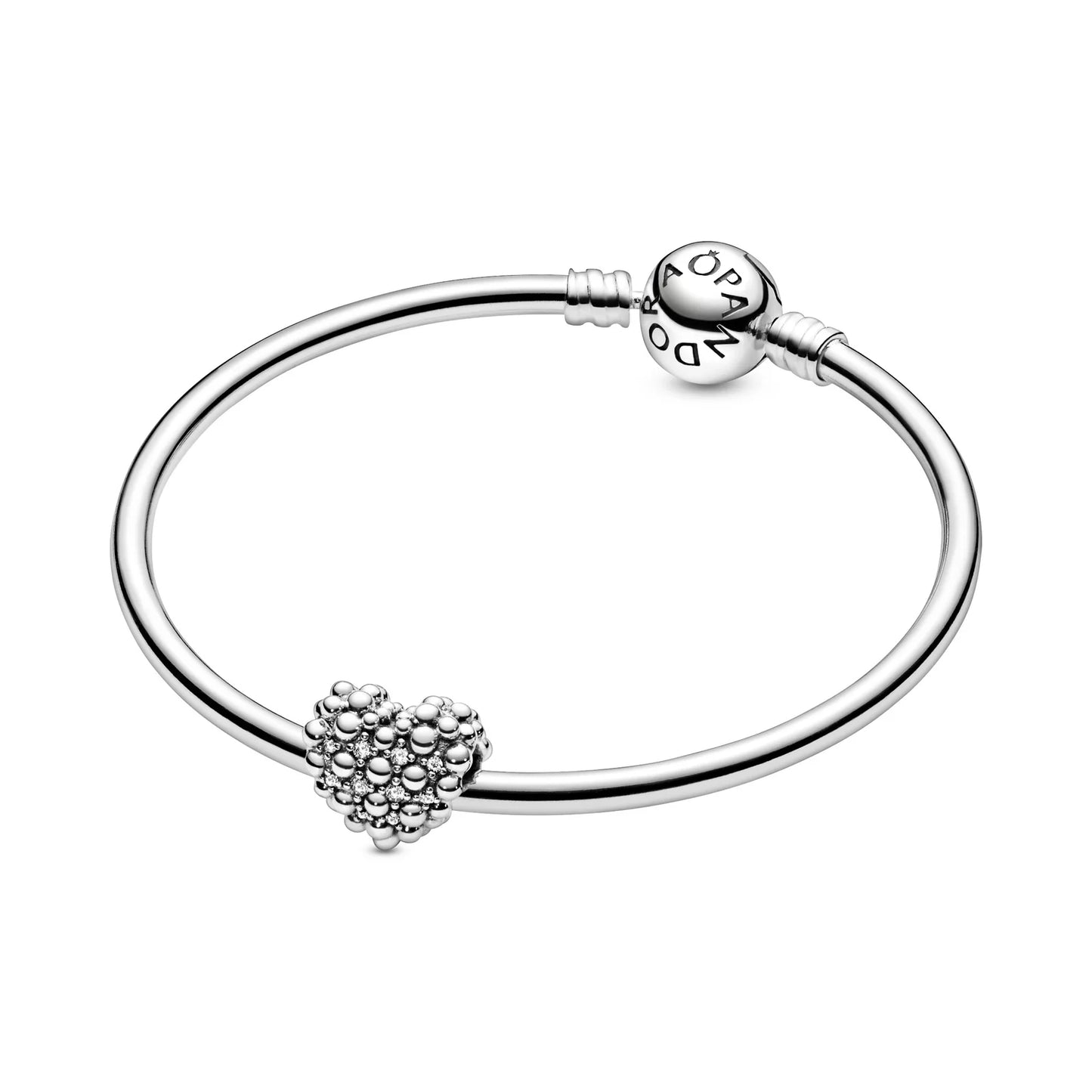 Beaded Sparkling Heart Charm