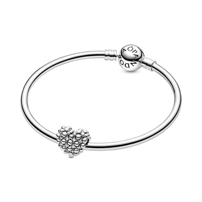 Beaded Sparkling Heart Charm