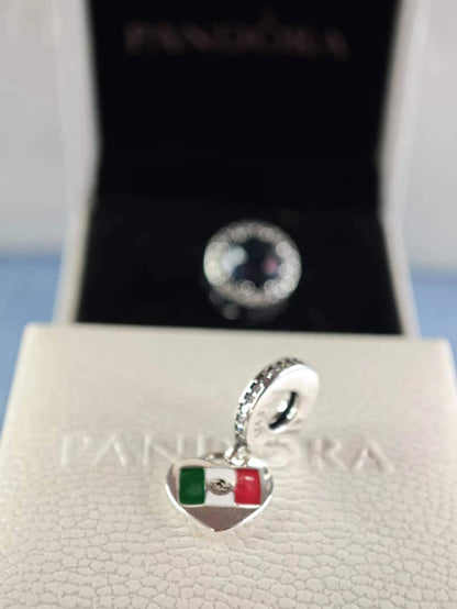 Mexico Flag Dangle Charm