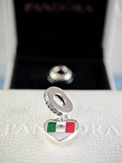 Mexico Flag Dangle Charm