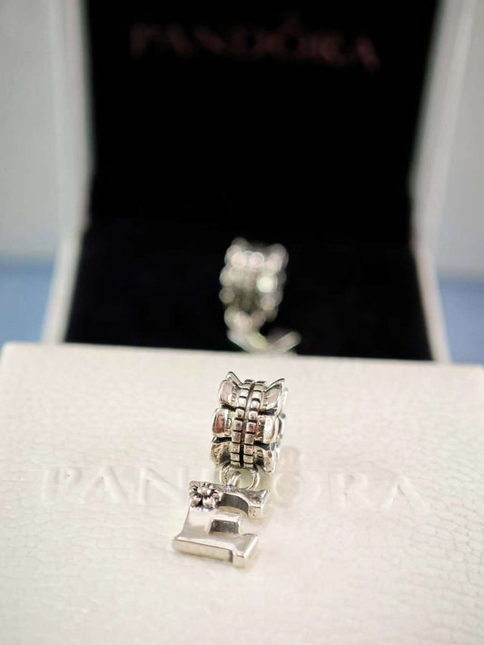 Letter E Dangle Bead