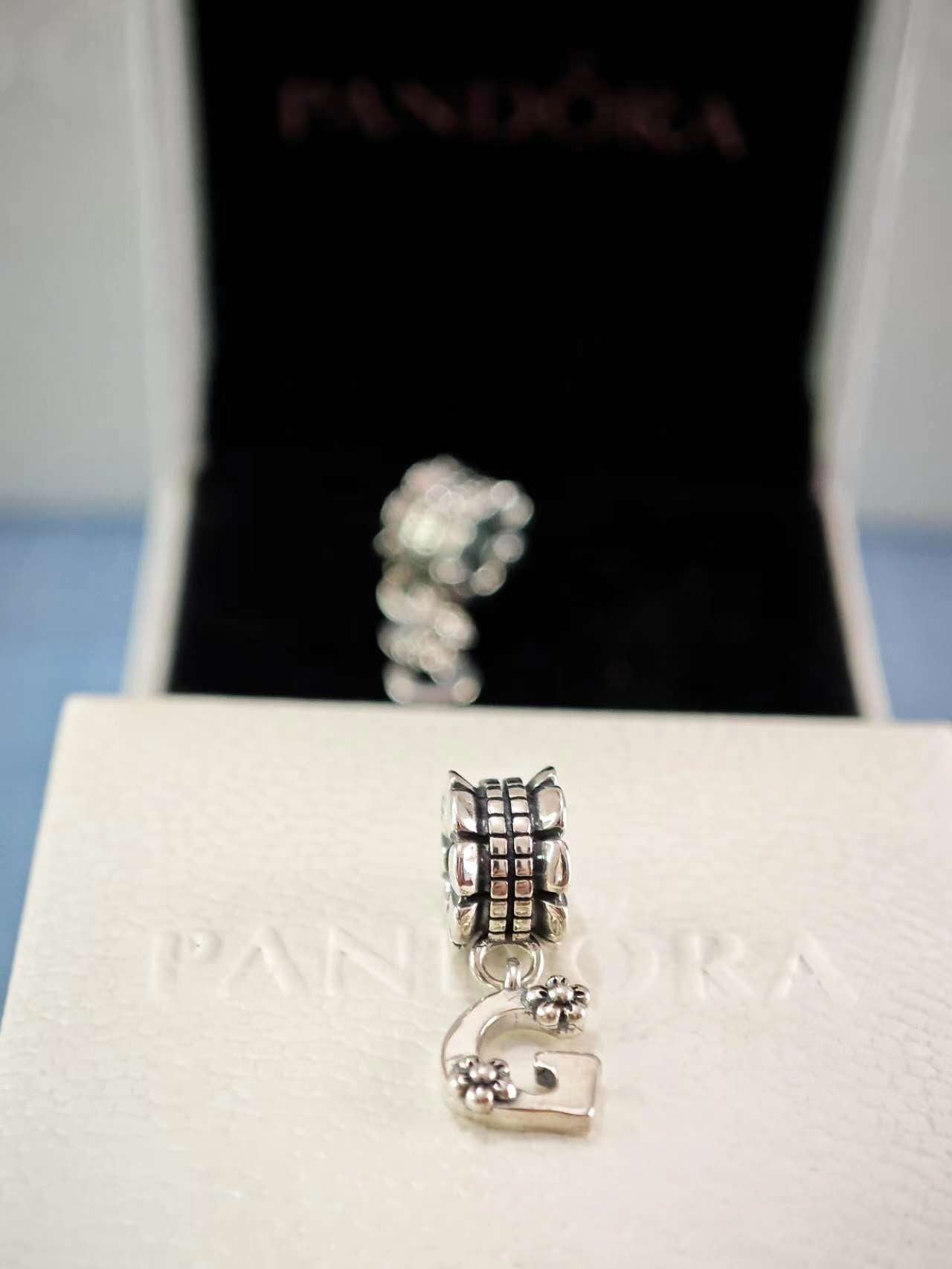 Letter G Dangle Bead