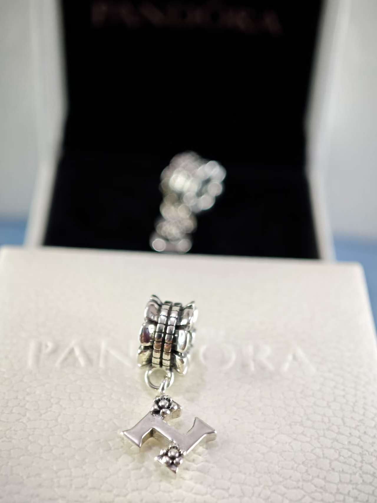 Letter H Dangle Bead