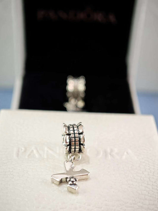 Letter X Dangle Bead