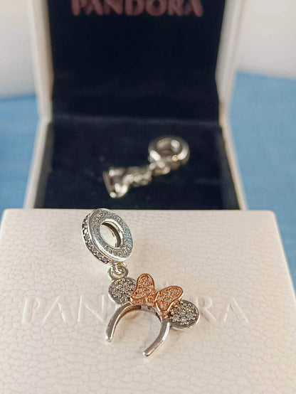 Minnie Mouse Pavé Headband Dangle Charm