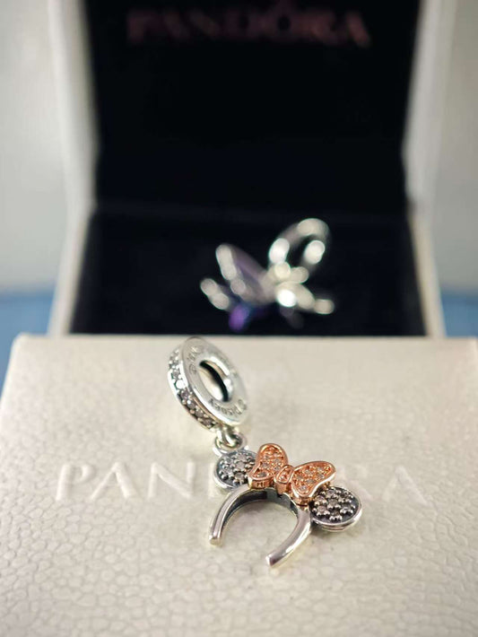 Minnie Mouse Pavé Headband Dangle Charm