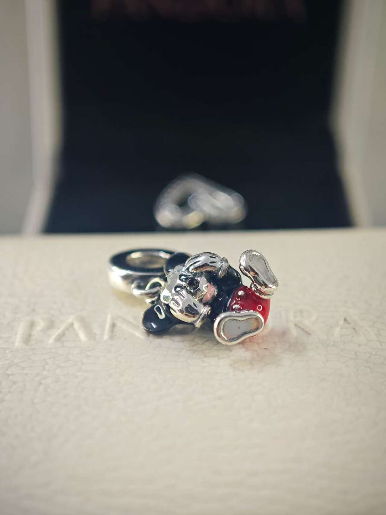 Disney Mickey Mouse covering face Charm