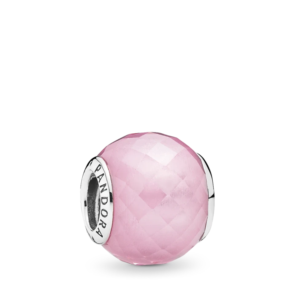 Petite Facets Charm with Pink Zirconia
