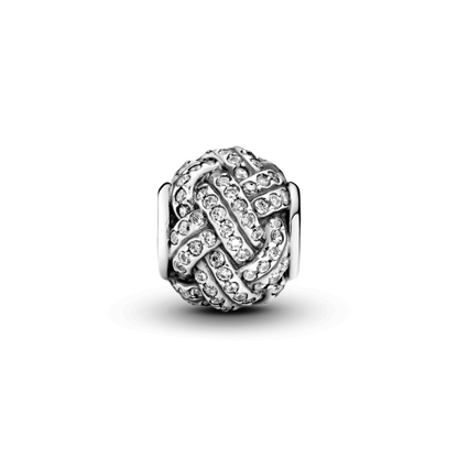 Love Knot Round Charm Bead