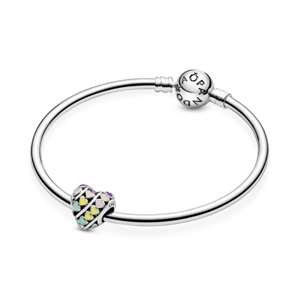 Rainbow Hearts Charm