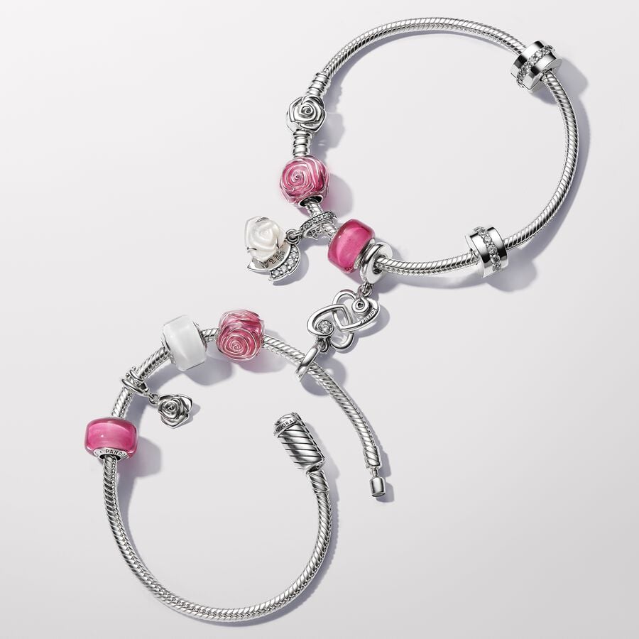 Rose in Bloom Dangle Charm