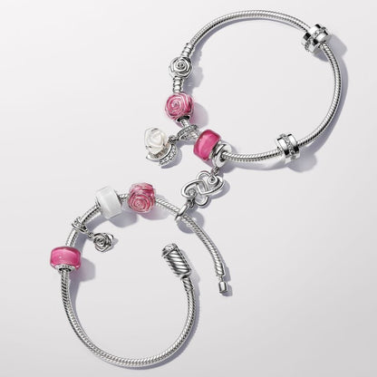 Rose in Bloom Dangle Charm