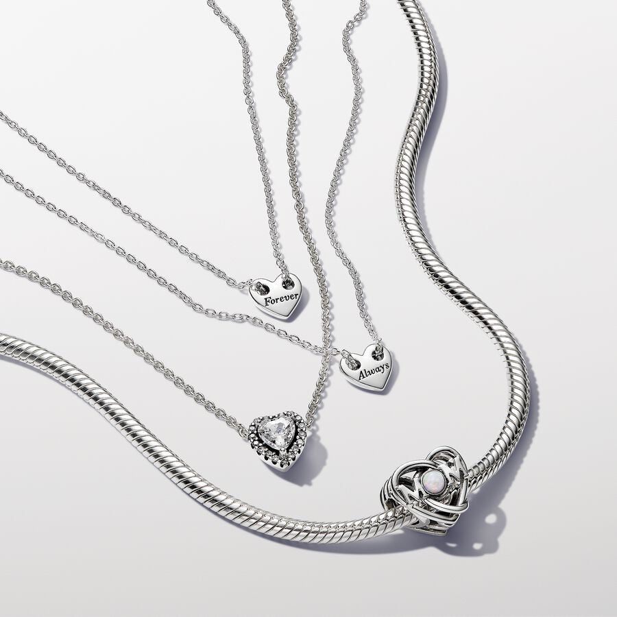 Openwork Mom & Heart Charm