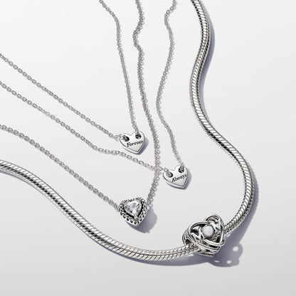 Openwork Mom & Heart Charm