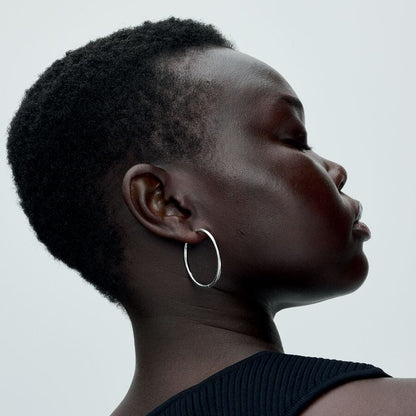 Moments 40 mm Charm Hoop Earrings