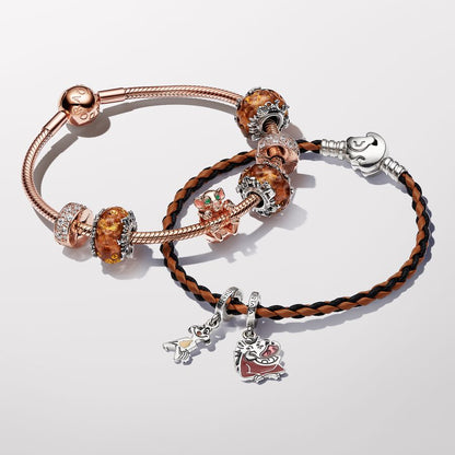 Disney The Lion King Clasp Moments Braided Leather Bracelet