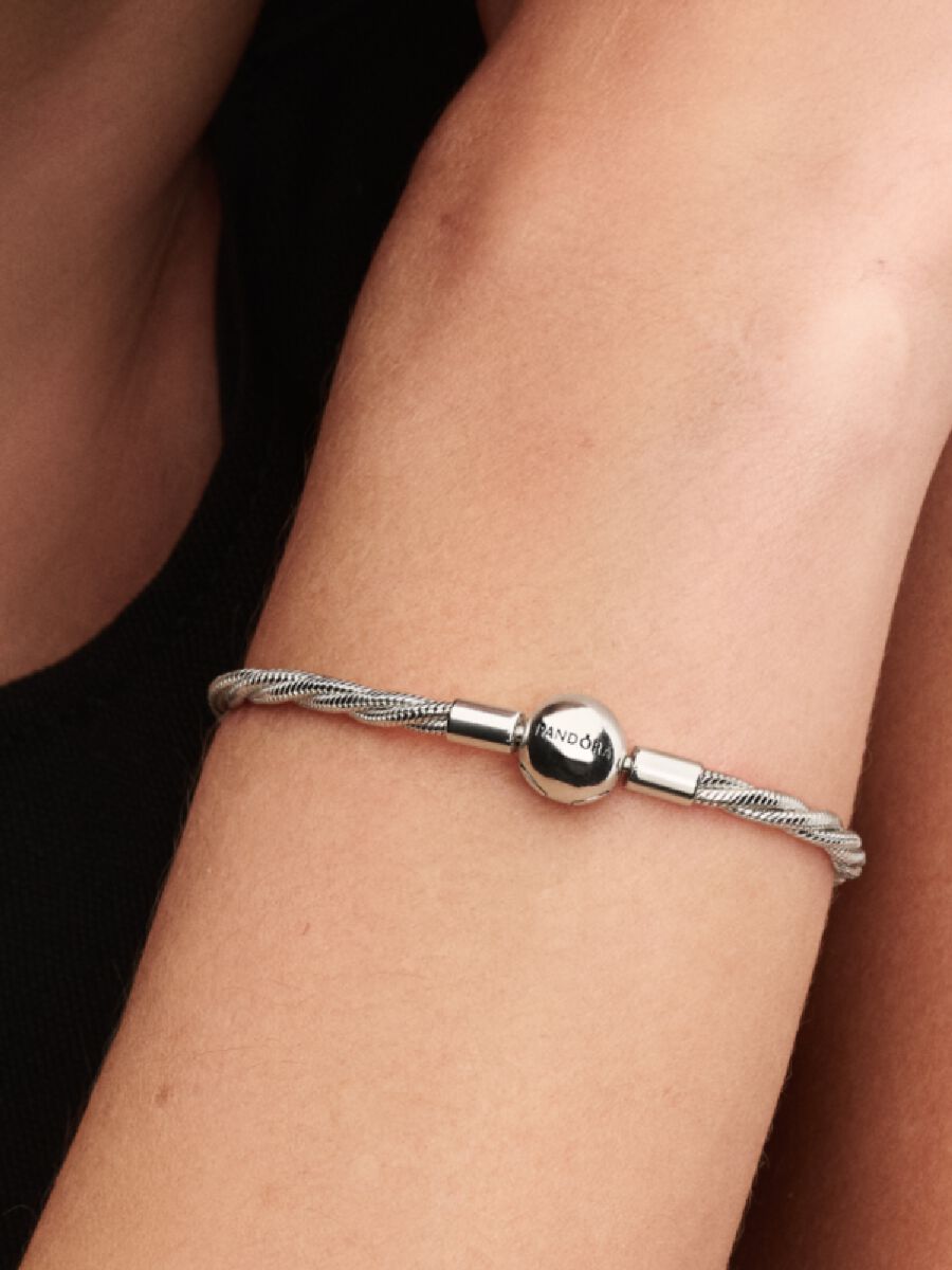 Round Clasp Twisted Snake Chain