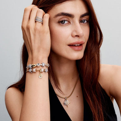 North Star Clasp Snake Chain Bracelet