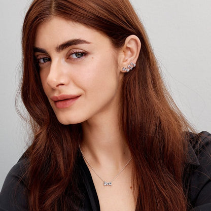 Sparkling Small Bow Stud Earrings