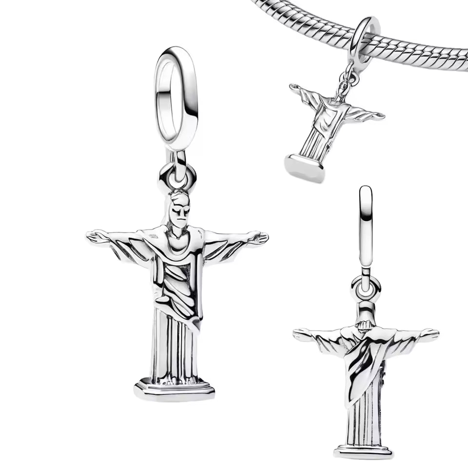 Jesus Christ The Redeemer Religious Dangle Charm