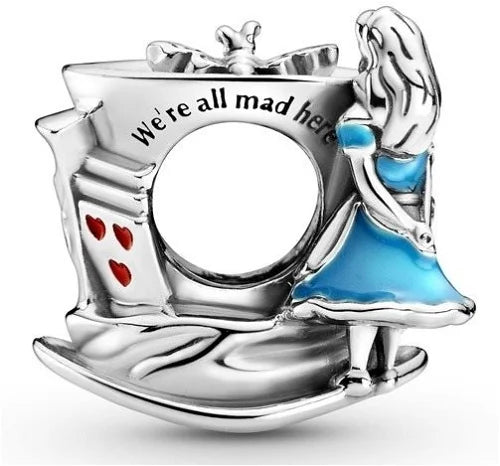 Disney Alice in Wonderland Mad Hatter Tea Party Charm