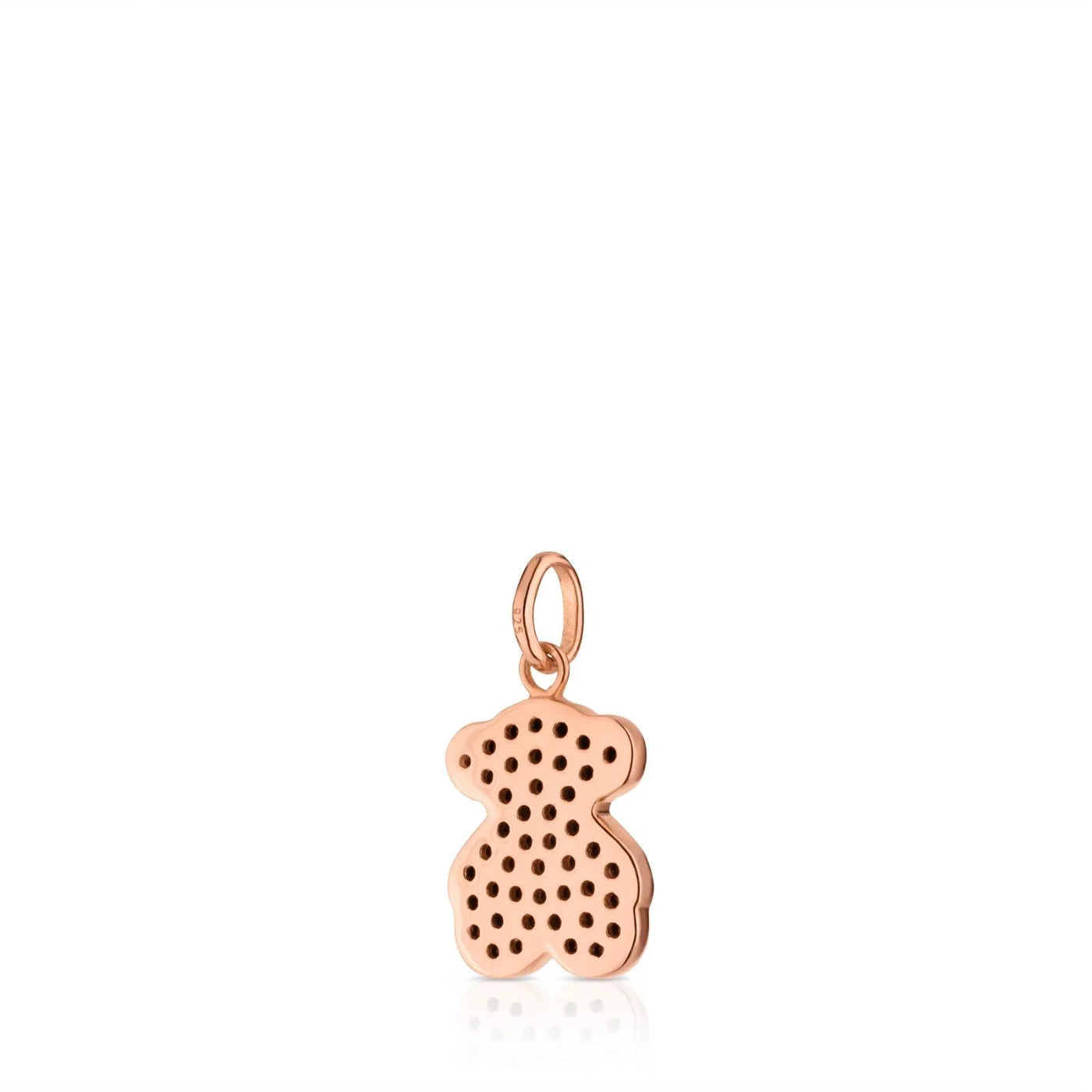 Rose Vermeil Silver Motif Pendant with Spinel and Bear motif