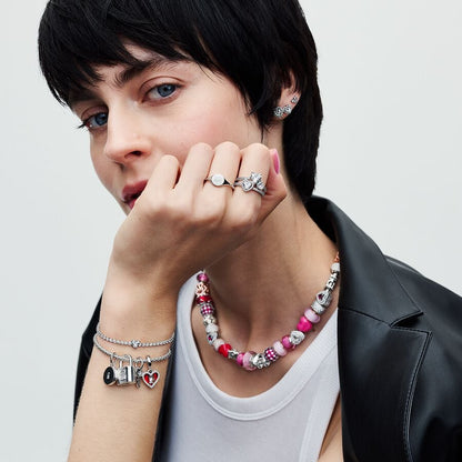 Moments Studded Chain Slider Bracelet
