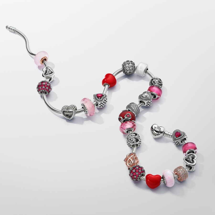 Heart Clasp Snake Chain Necklace