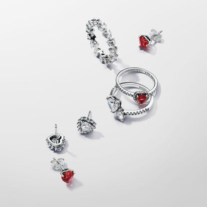 Row of Hearts Eternity Ring