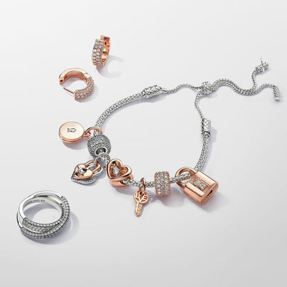 Moments Studded Chain Slider Bracelet
