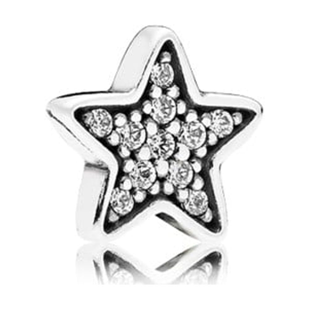 Star petite element in sterling silver