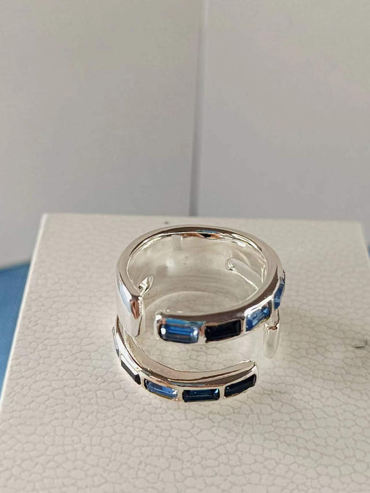Nightbird Wrap Ring, Silver Plated