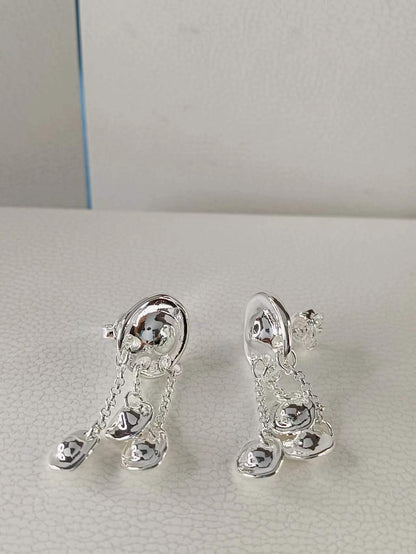 Tlalocan Women's Earrings Silver Plated 35mm
