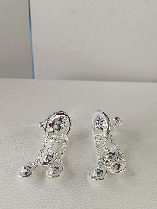 Tlalocan Women's Earrings Silver Plated 35mm