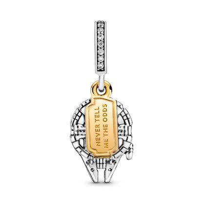 Star Wars Millennium Falcon Never Tell Me the Odds Dangle Charm