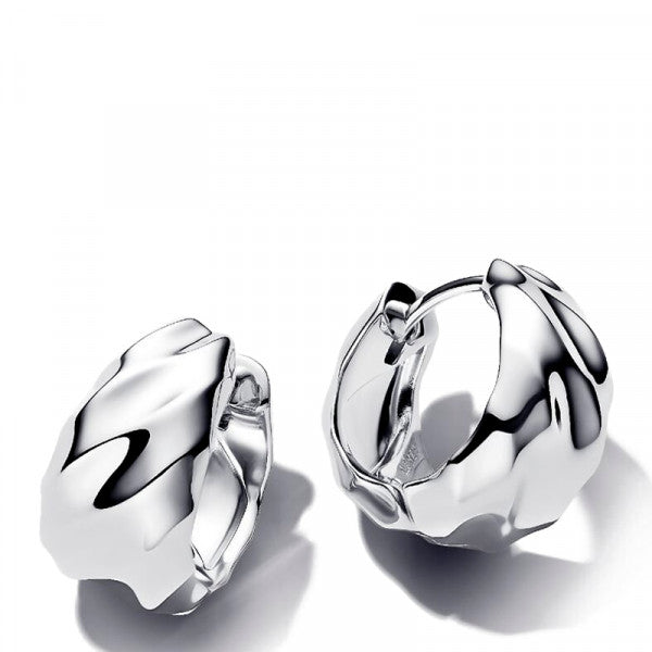 Essence Rippled Small Hoop Earrings