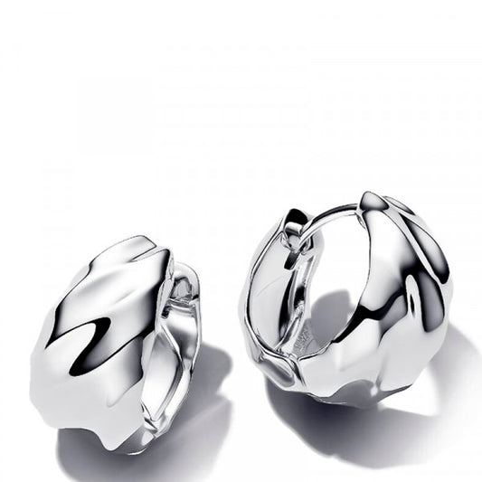 Essence Rippled Small Hoop Earrings
