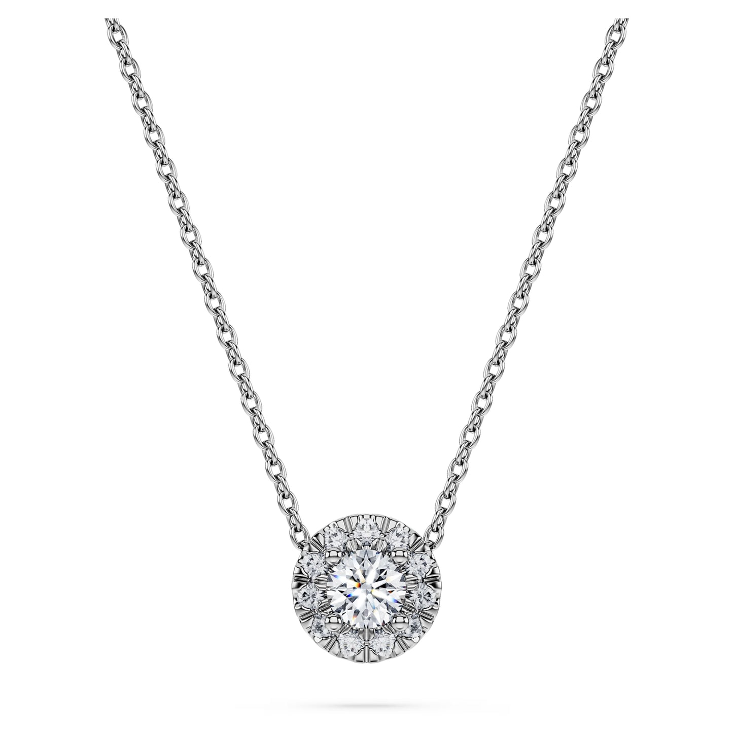 Eternity Necklace 40.5 - 45.5 cm, Sterling silver, Laboratory grown diamond