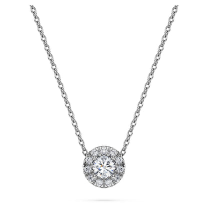 Eternity Necklace 40.5 - 45.5 cm, Sterling silver, Laboratory grown diamond