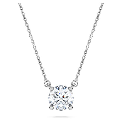 Eternity Necklace, Rhodium plated, Laboratory grown diamond