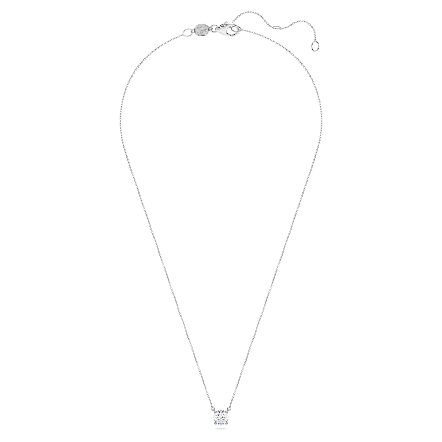 Eternity Necklace, Rhodium plated, Laboratory grown diamond