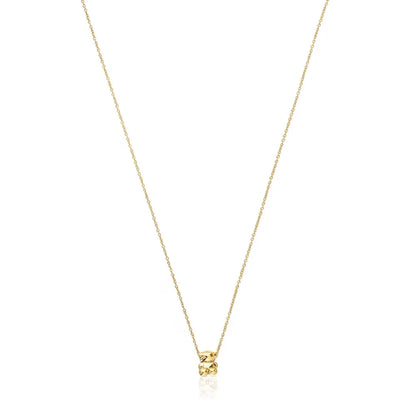 Gold and bear charm Necklace Bold Bear
