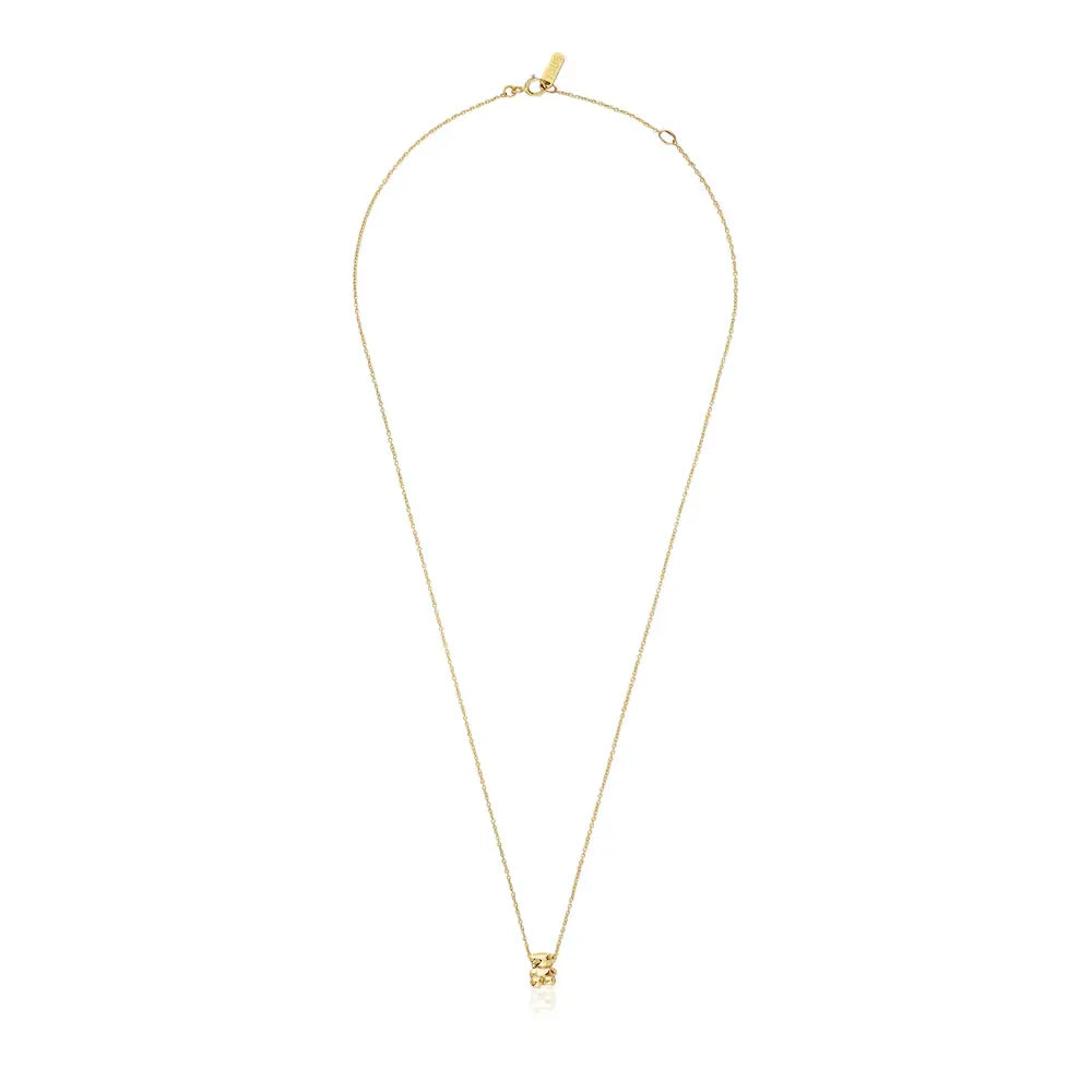 Gold and bear charm Necklace Bold Bear